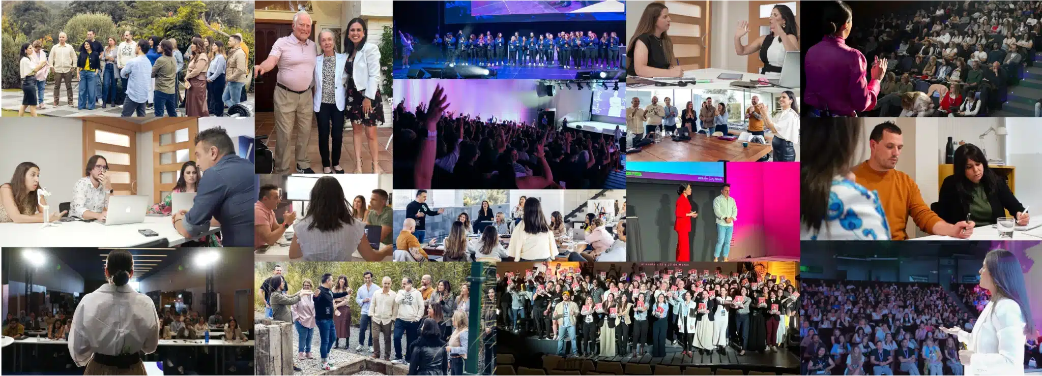 collage sobre nosotros y formaciones en dinamiza digital